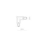 Łącznik kątowy czarny lewy Commercial Lighting CTLS POWER L CONNECTOR LEFT BLACK 8706 Nowodvorski - zdjęcie 4